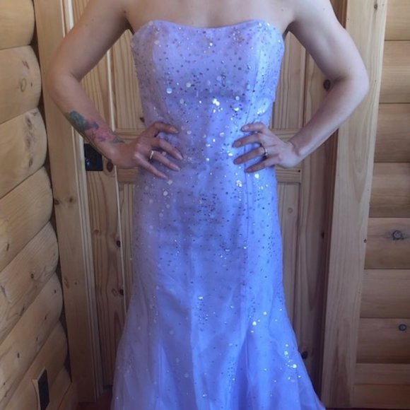 Mori Lee Prom/Grad dress with rainbow tail - Picture 1 of 6